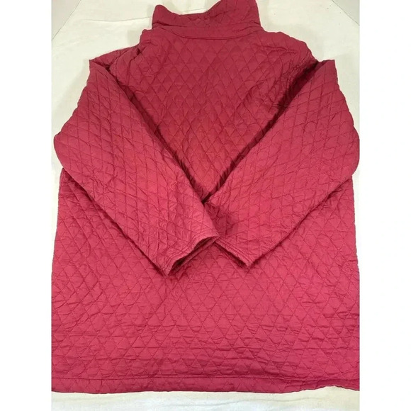 Sigrid Olsen Petite Medium Red And Orange Quilted Cotton Jacket - Picture 5 of 5